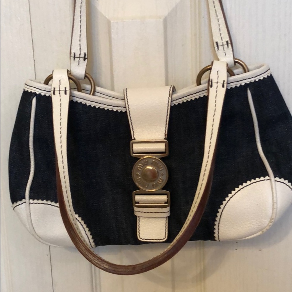 Miu Miu dark blue denim mini